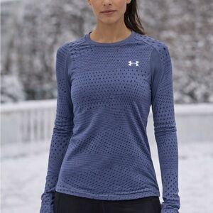 Women’s Under Armour ColdGear Long Sleeve Workout Top XS Blue